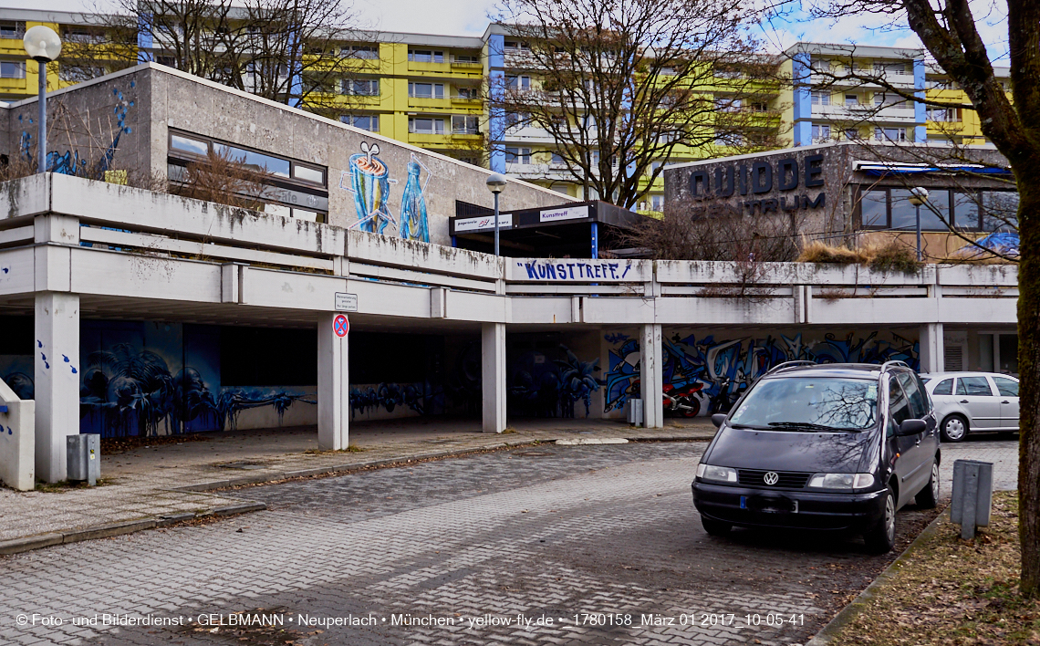 01.03.2017 - die Abrissbaustelle Quiddezentrum in Neuperlach